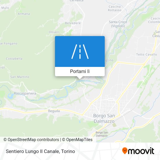 Mappa Sentiero Lungo Il Canale