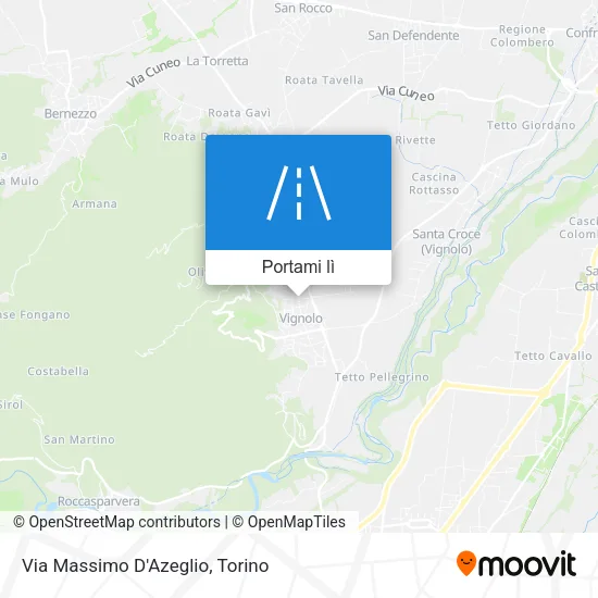 Mappa Via Massimo D'Azeglio