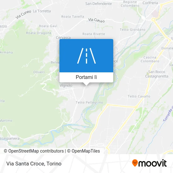 Mappa Via Santa Croce