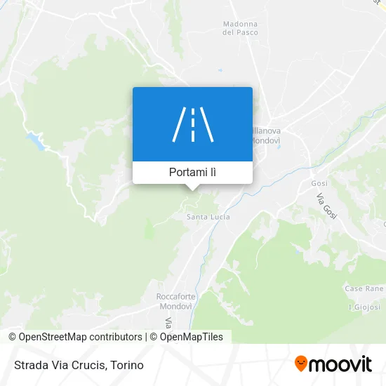 Mappa Strada Via Crucis