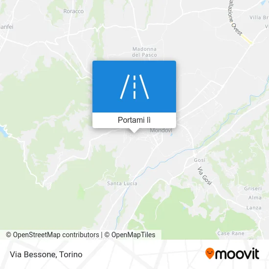 Mappa Via Bessone