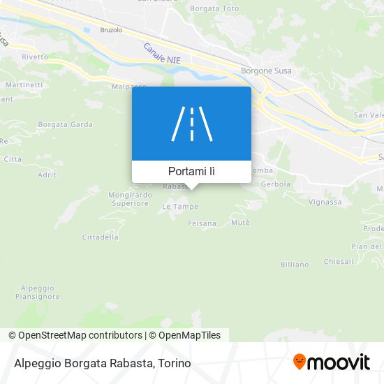 Mappa Alpeggio Borgata Rabasta