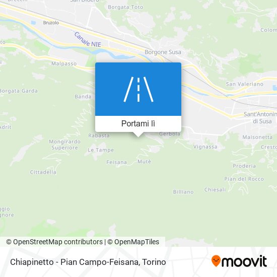 Mappa Chiapinetto - Pian Campo-Feisana