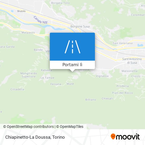 Mappa Chiapinetto-La Doussa