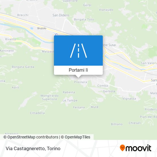 Mappa Via Castagneretto