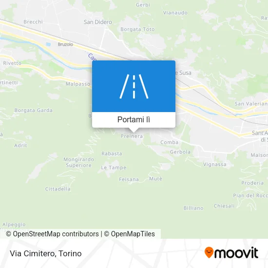 Mappa Via Cimitero