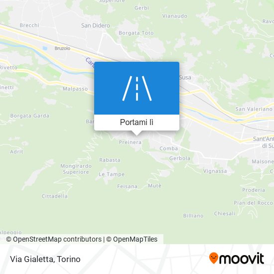 Mappa Via Gialetta
