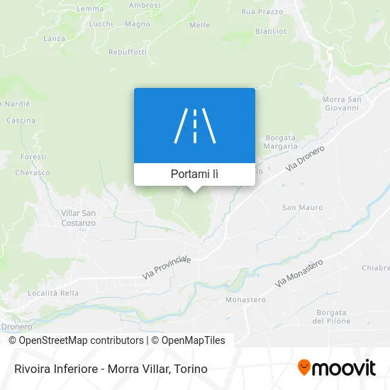 Mappa Rivoira Inferiore - Morra Villar