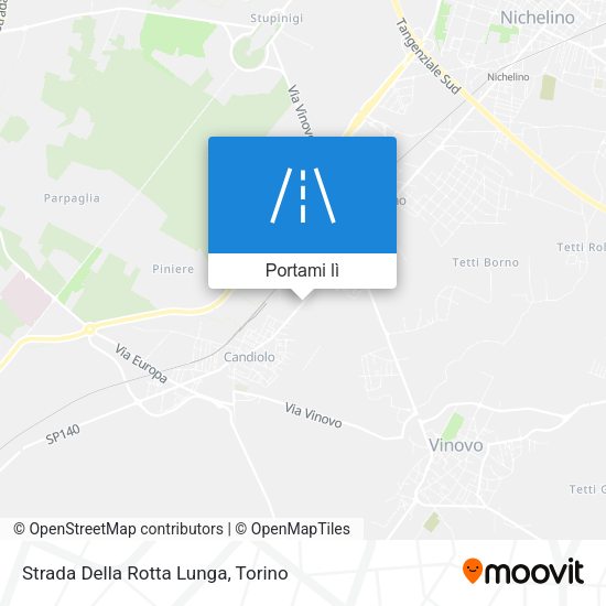 Mappa Strada Della Rotta Lunga