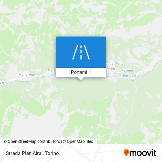 Mappa Strada Pian Airal