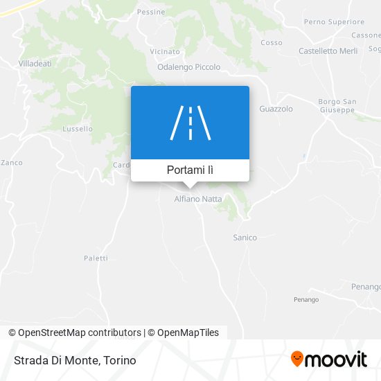 Mappa Strada Di Monte