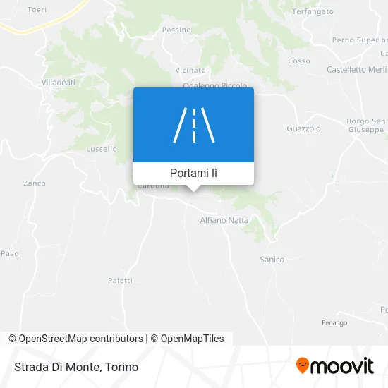 Mappa Strada Di Monte