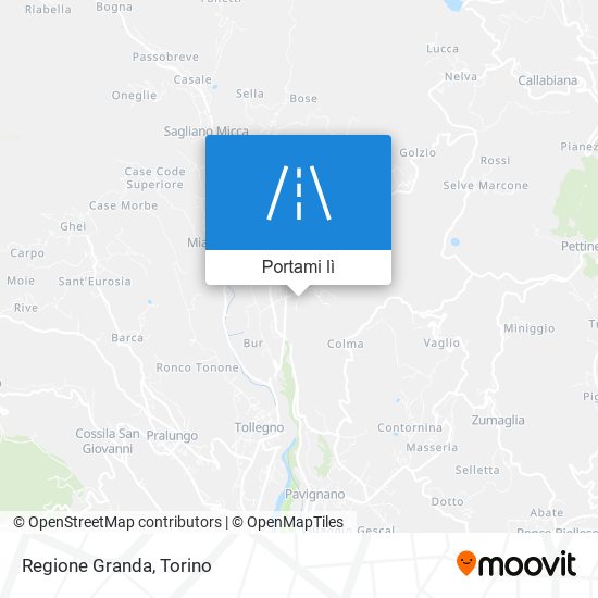 Mappa Regione Granda