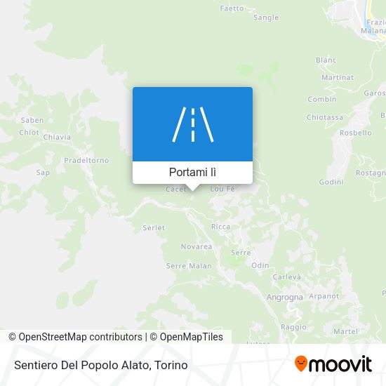 Mappa Sentiero Del Popolo Alato