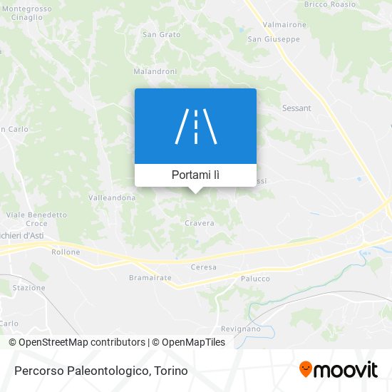 Mappa Percorso Paleontologico