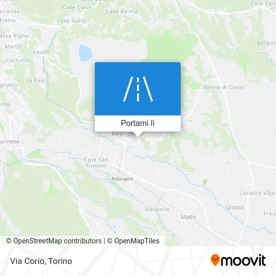 Mappa Via Corio