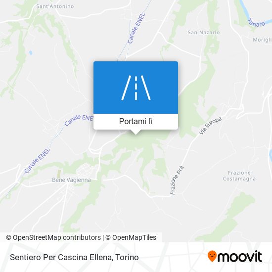 Mappa Sentiero Per Cascina Ellena