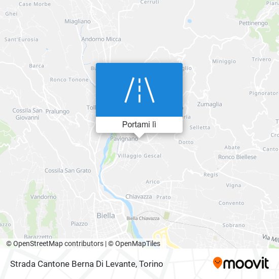 Mappa Strada Cantone Berna Di Levante