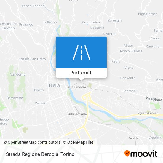 Mappa Strada Regione Bercola