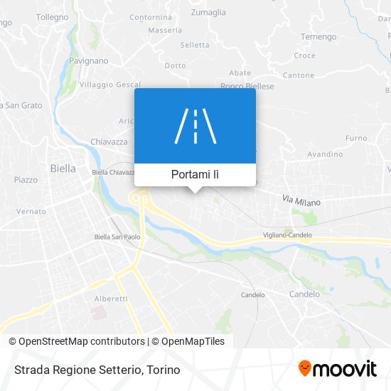 Mappa Strada Regione Setterio