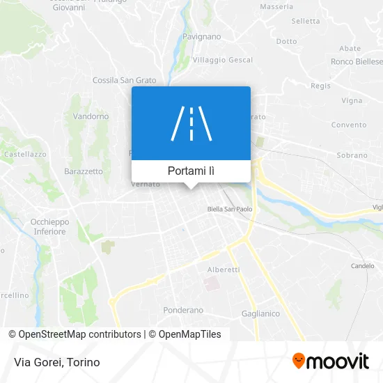 Mappa Via Gorei