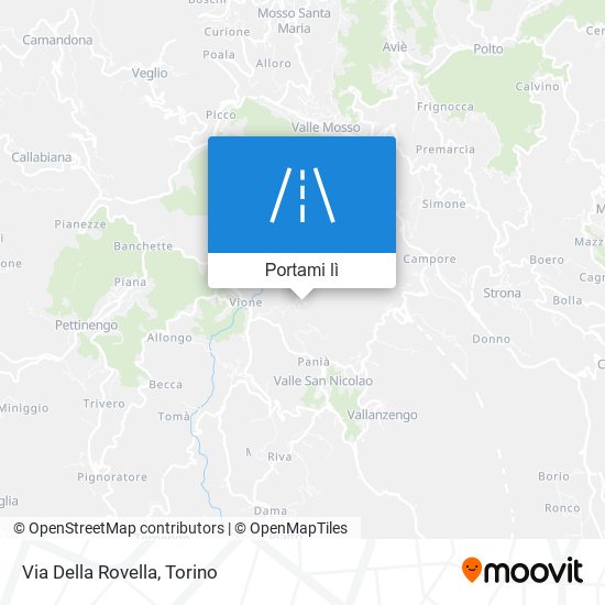 Mappa Via Della Rovella