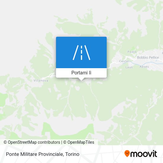 Mappa Ponte Militare Provinciale