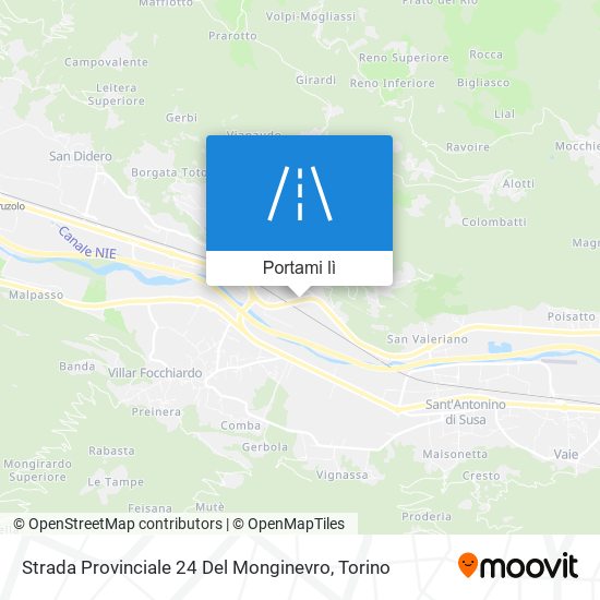 Mappa Strada Provinciale 24 Del Monginevro