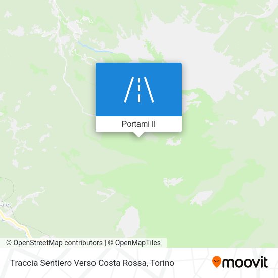 Mappa Traccia Sentiero Verso Costa Rossa
