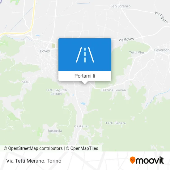 Mappa Via Tetti Merano