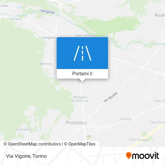 Mappa Via Vigone