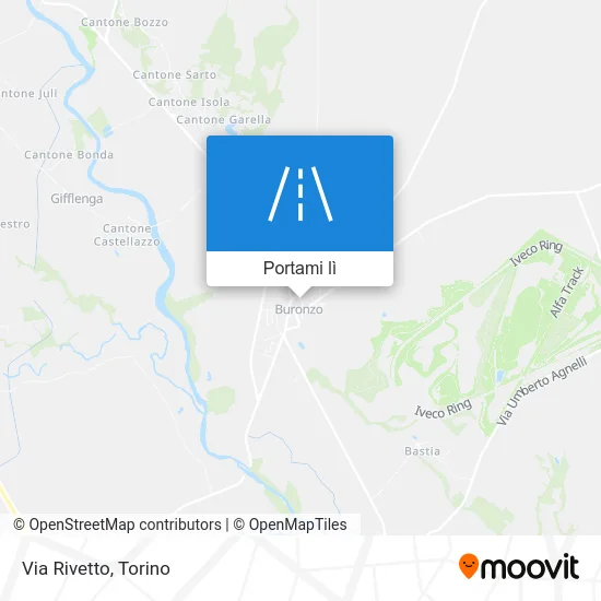 Mappa Via Rivetto