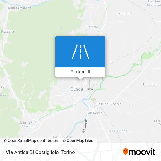 Mappa Via Antica Di Costigliole