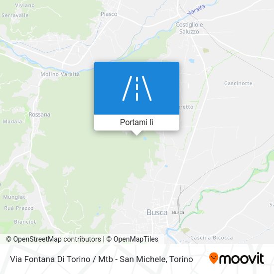Mappa Via Fontana Di Torino / Mtb - San Michele