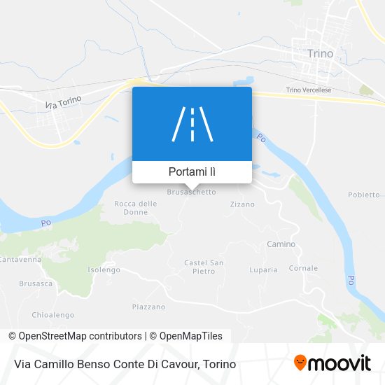 Mappa Via Camillo Benso Conte Di Cavour