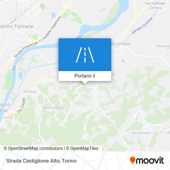 Mappa Strada Castiglione Alto