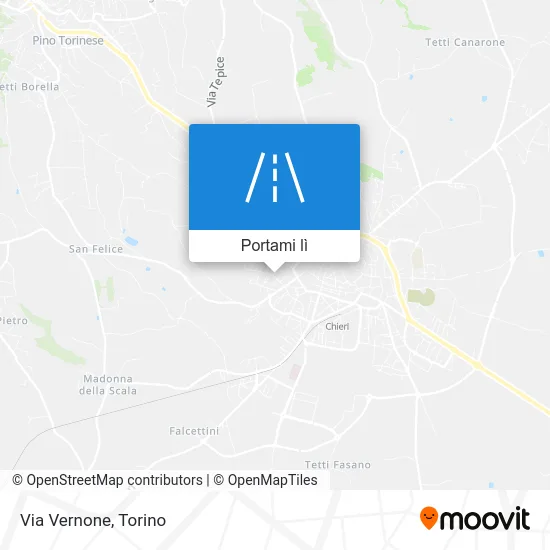 Mappa Via Vernone