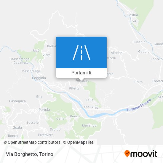 Mappa Via Borghetto