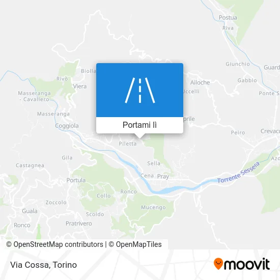 Mappa Via Cossa