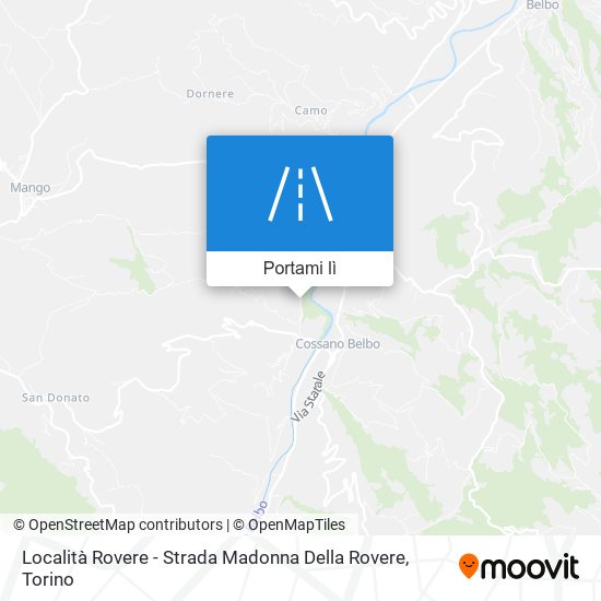 Mappa Località Rovere - Strada Madonna Della Rovere