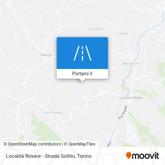 Mappa Località Rovere - Strada Sollito