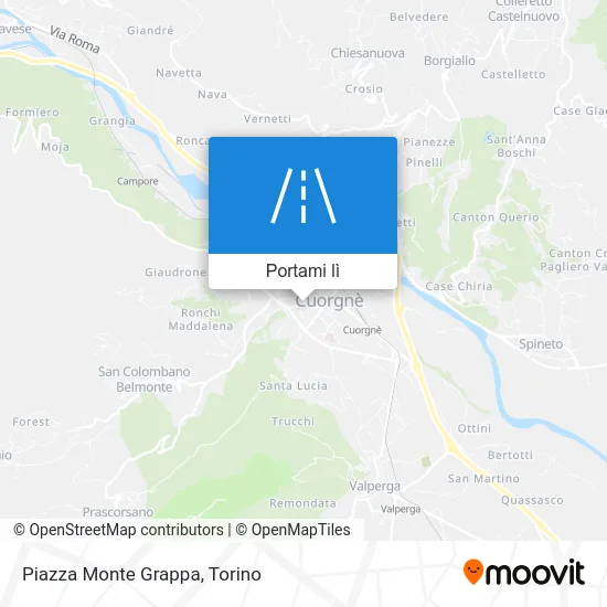 Mappa Piazza Monte Grappa