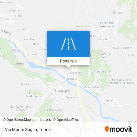 Mappa Via Monte Soglio