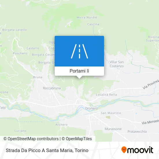 Mappa Strada Da Picco A Santa Maria