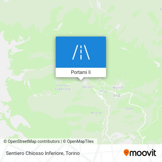 Mappa Sentiero Chiosso Inferiore