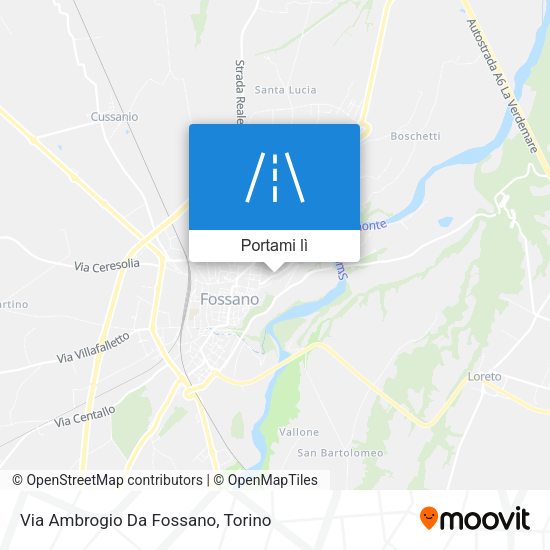 Mappa Via Ambrogio Da Fossano