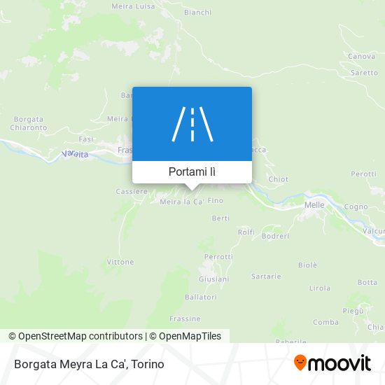 Mappa Borgata Meyra La Ca'