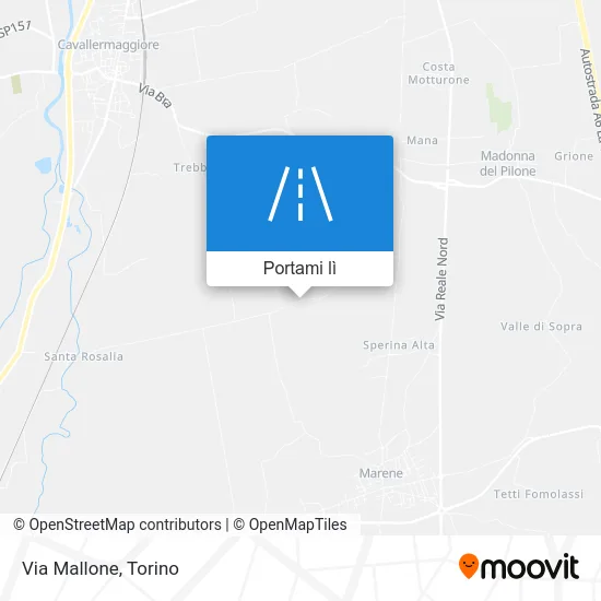 Mappa Via Mallone