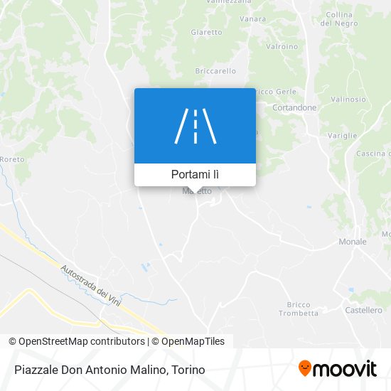 Mappa Piazzale Don Antonio Malino