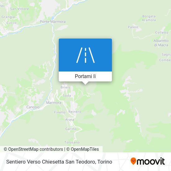 Mappa Sentiero Verso Chiesetta San Teodoro